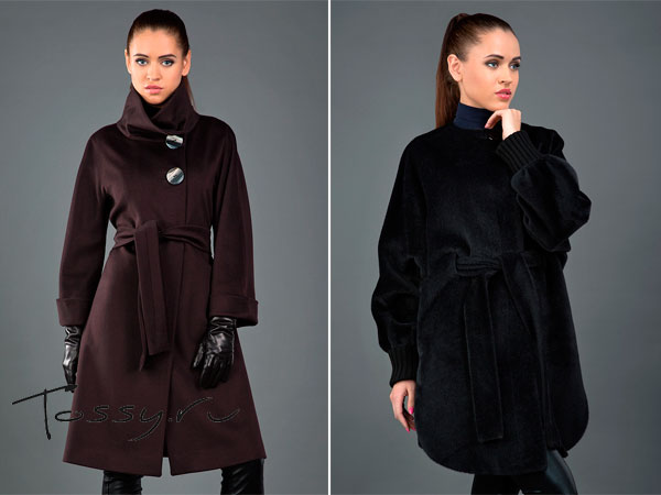 Фото укороченных моделей женских пальто