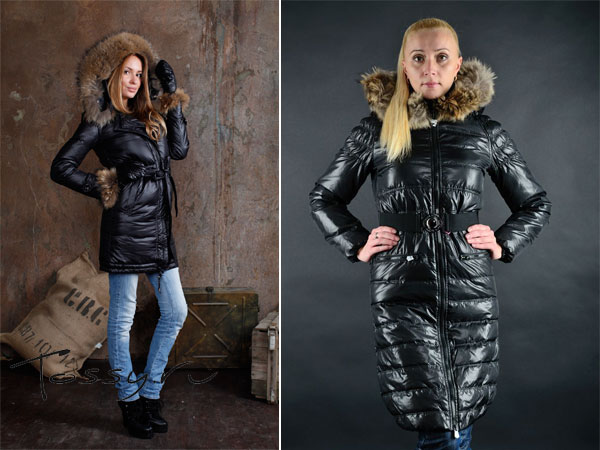Зимние удлиненные пуховые пальто
