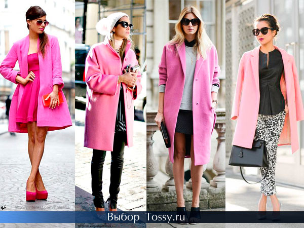 Фото розового пальто