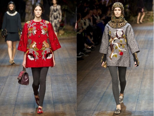 Dolce and Gabbana пальто с вышивкой
