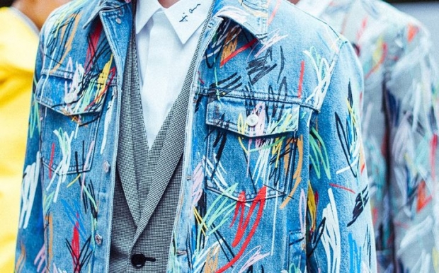 мужская джинсовая одежда Dior 2015