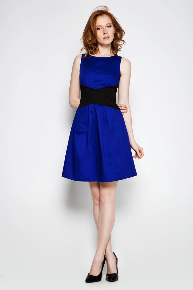 Мода 2015 платье электрик