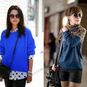 Синий свитер: какой выбрать и с чем носить?